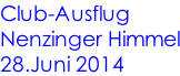 Club-Ausflug Nenzinger Himmel 28.Juni 2014